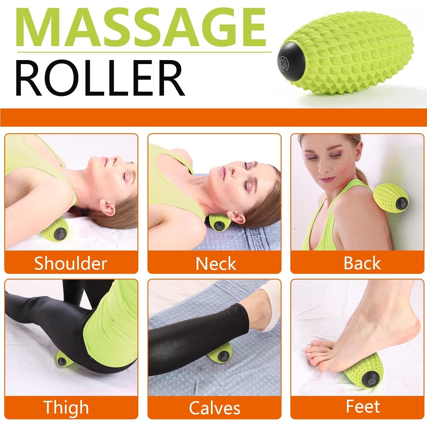 Rodillo de Masaje MURLIEN para Tejido Profundo 17.4cm Verde