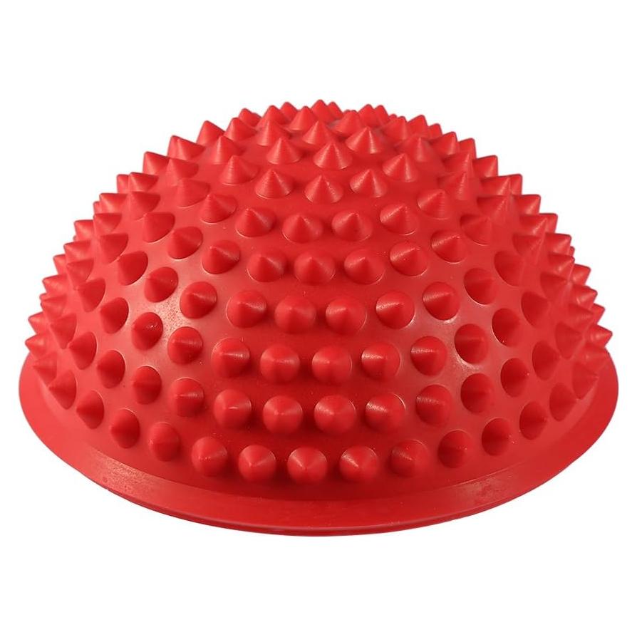 Media Bola de Masaje Brrnoo PVC 16cm para Yoga y Equilibrio