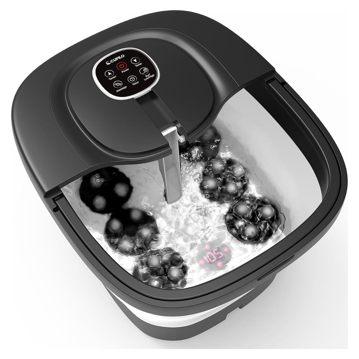 Masajeador de pies CuPiLo 2025 con calor y control remoto