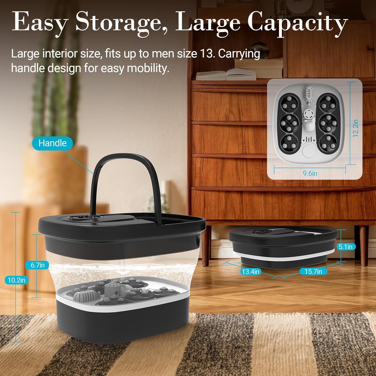 Masajeador de pies CuPiLo 2025 con calor y control remoto