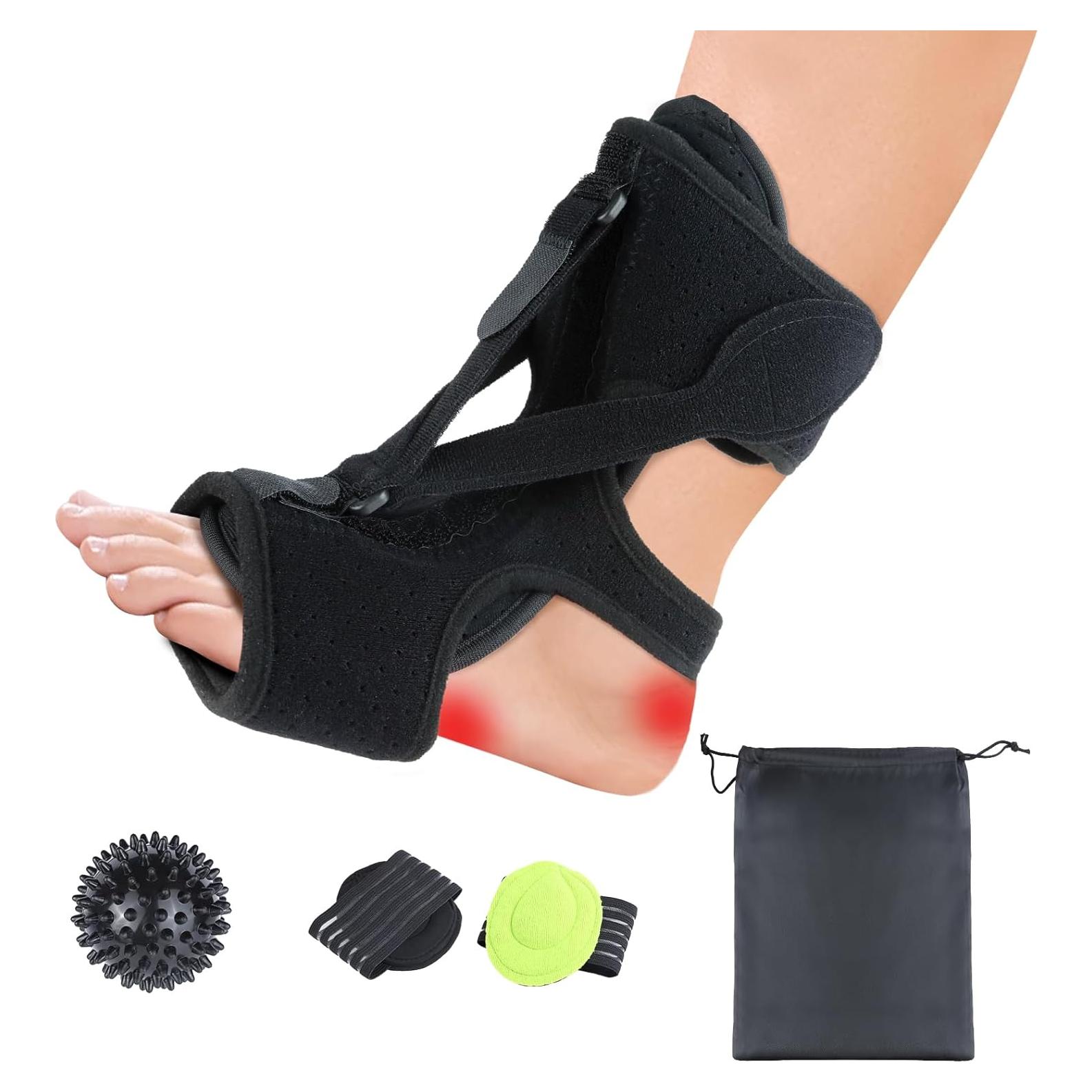 Férula Nocturna MOCCOOL para Fascitis Plantar con Pelota de Masaje