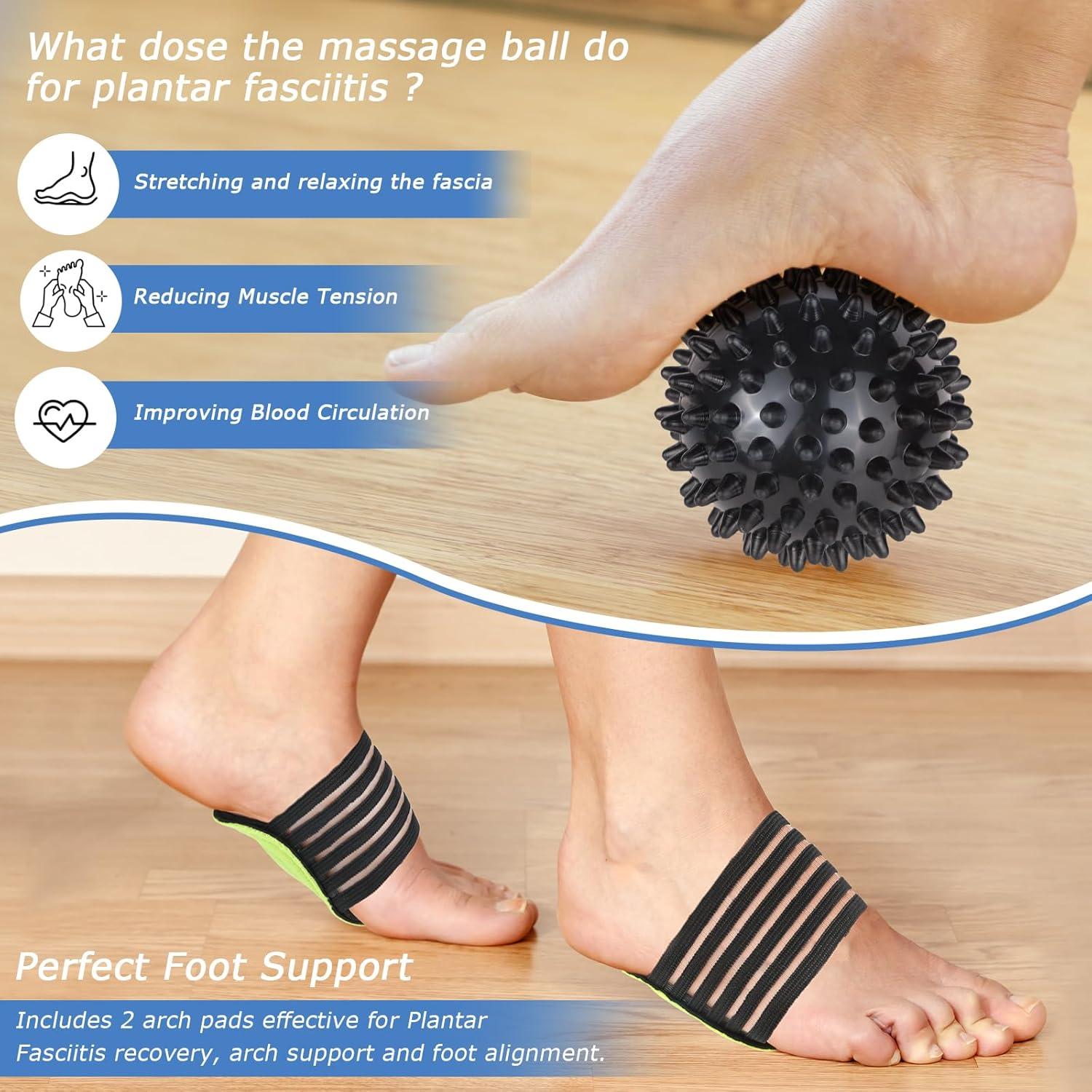 Férula Nocturna MOCCOOL para Fascitis Plantar con Pelota de Masaje
