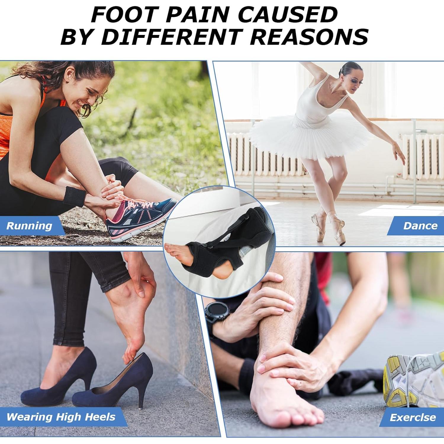 Férula Nocturna MOCCOOL para Fascitis Plantar con Pelota de Masaje