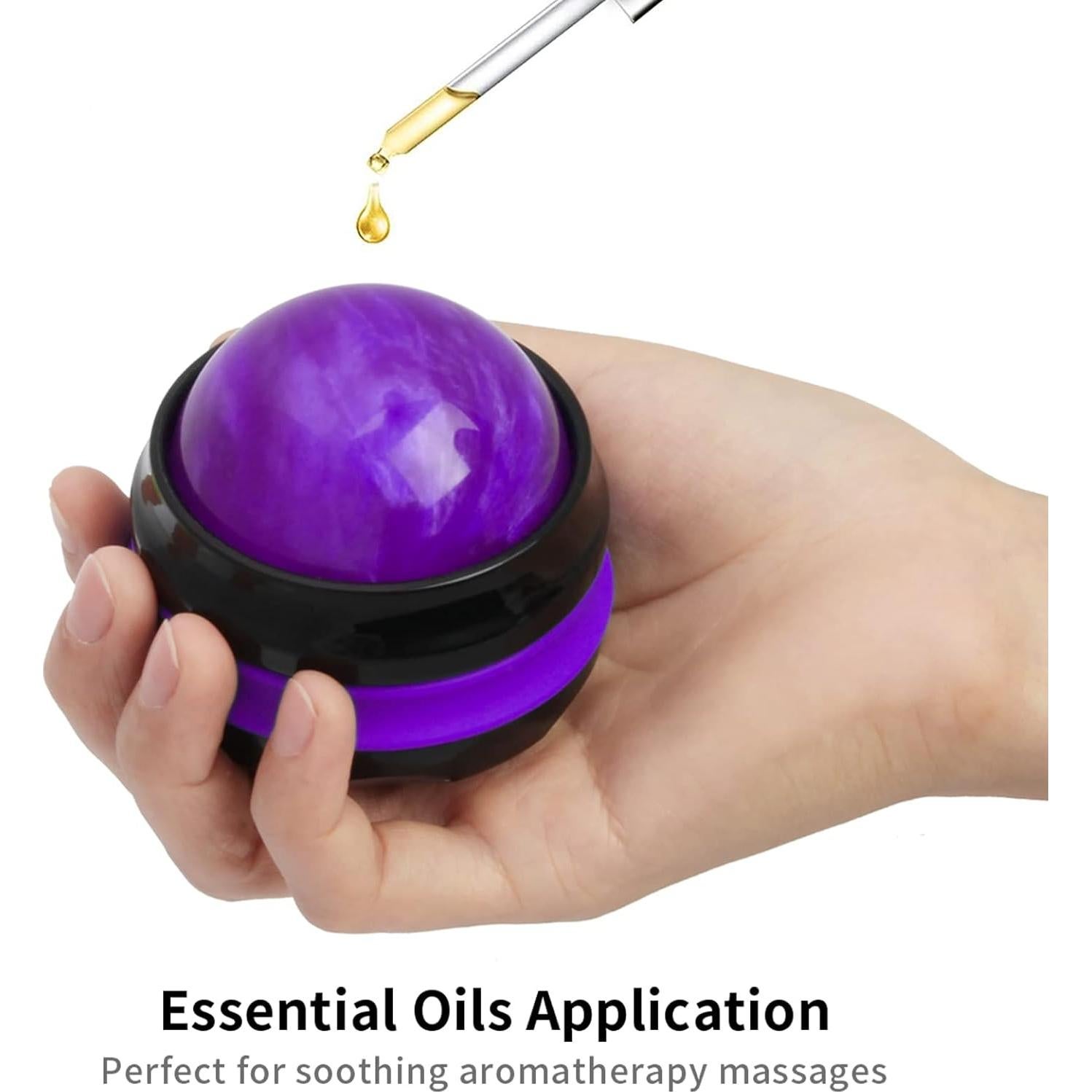 Bola de Masaje Coolrunner Púrpura 7.1cm - Relajación y Alivio