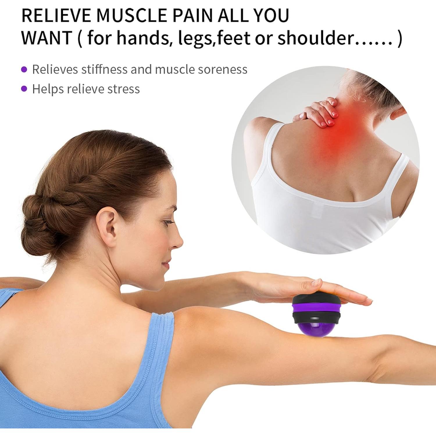 Bola de Masaje Coolrunner Púrpura 7.1cm - Relajación y Alivio