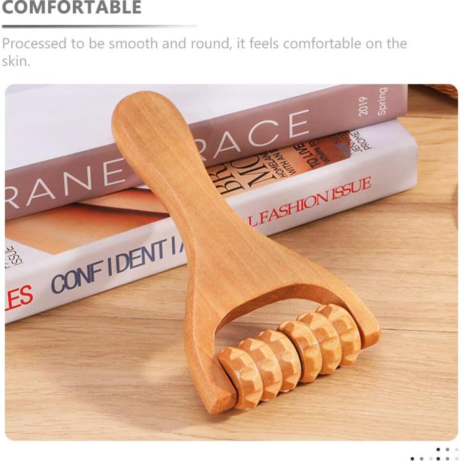 Rodillo de Masaje de Madera Ciieeo - 2 Pack para Alivio Muscular