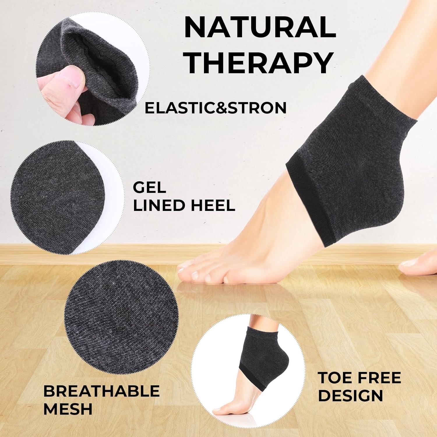 3 Pares de Calcetines Hidratantes Gjinxi para Talones Agrietados