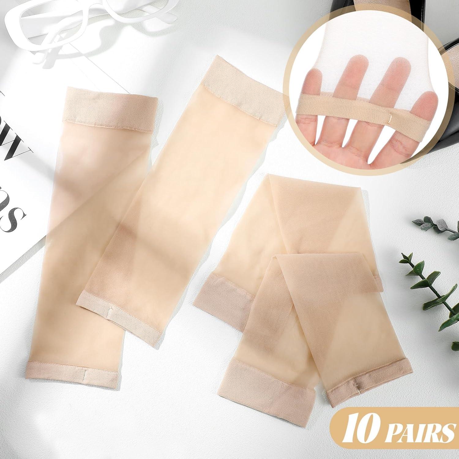 10 Pares de Calcetines Transparentes de Tobillo Abiertos Twistover