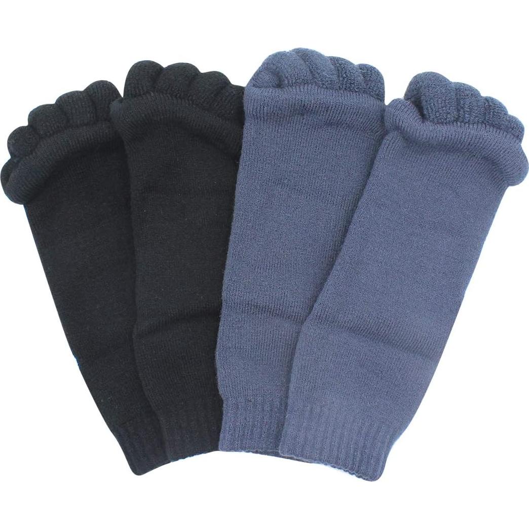 AIBEARTY 3 Pares Calcetines Separadores de Dedos para Yoga y Deporte