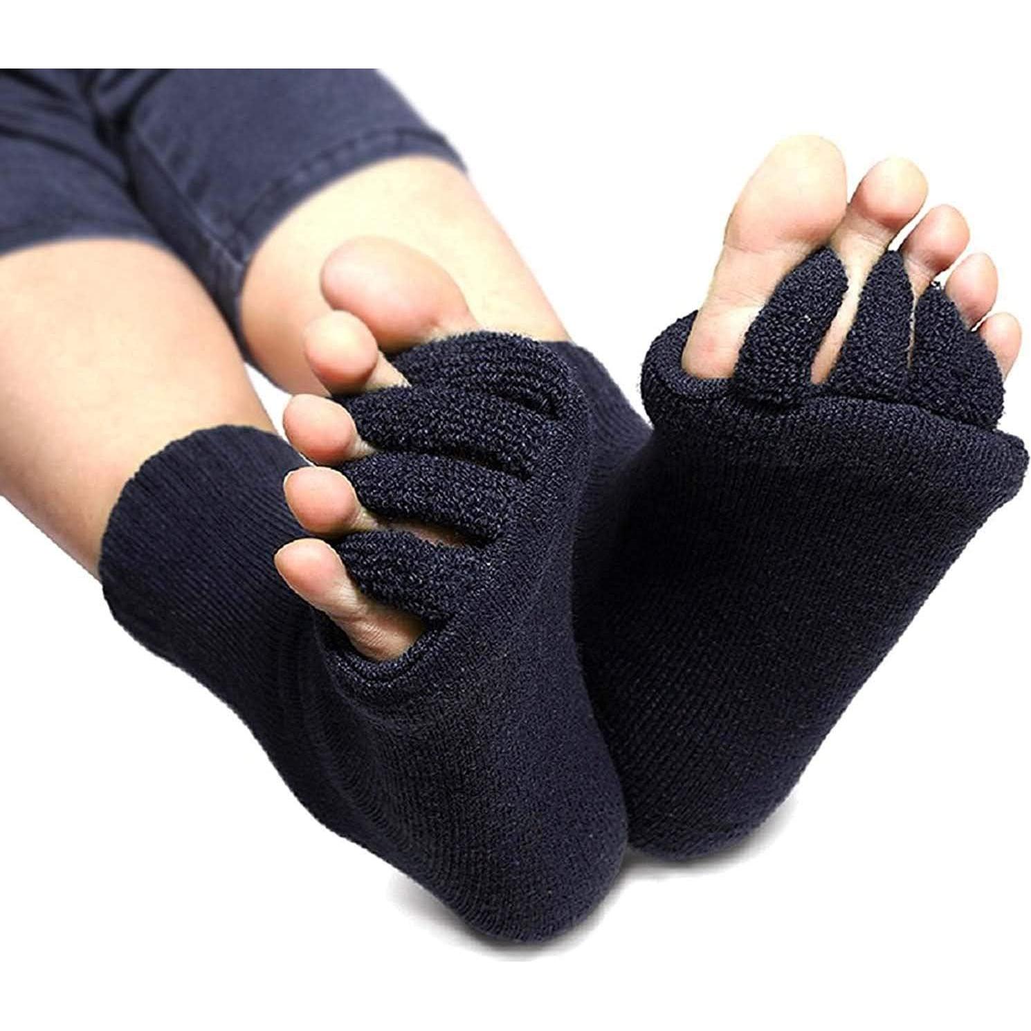 AIBEARTY 3 Pares Calcetines Separadores de Dedos para Yoga y Deporte