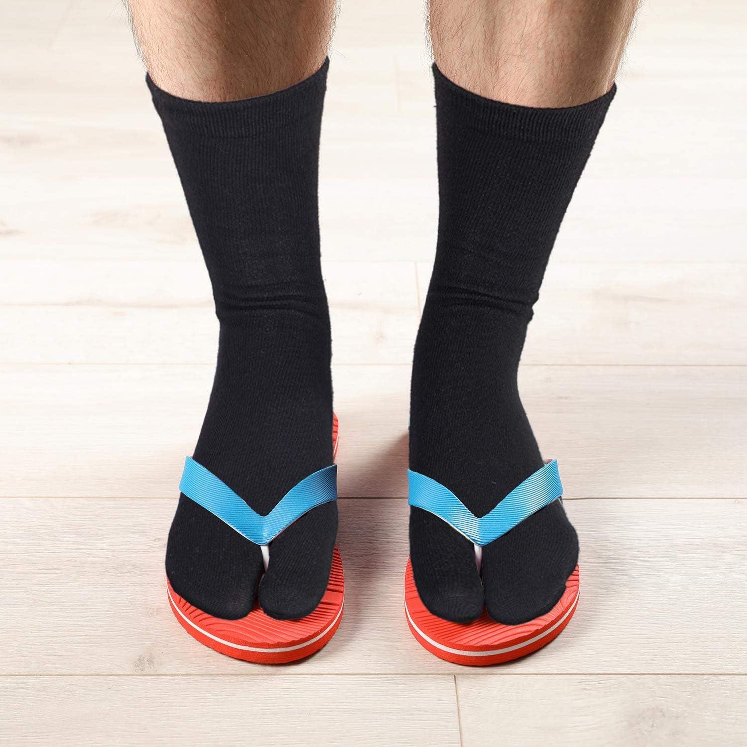 Geyoga 6 Pares Calcetines Tabi Punta Dividida Unisex