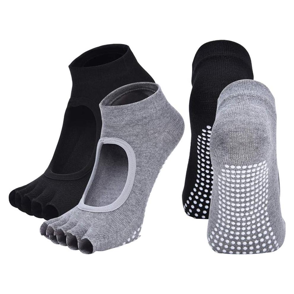 Calcetines de Yoga Sin Dedos Antideslizantes Vanktion Talla 5-10