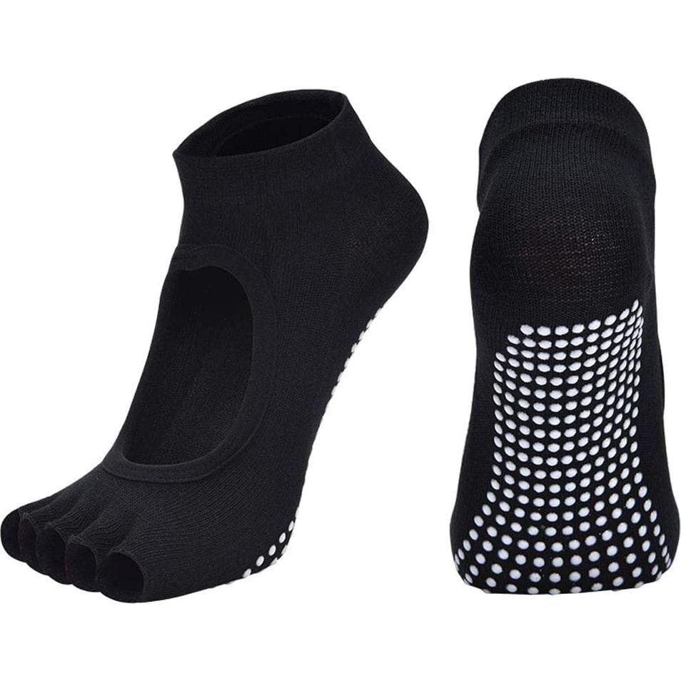 Calcetines de Yoga Sin Dedos Antideslizantes Vanktion Talla 5-10