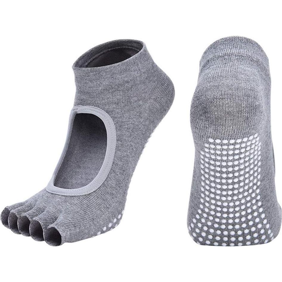 Calcetines de Yoga Sin Dedos Antideslizantes Vanktion Talla 5-10
