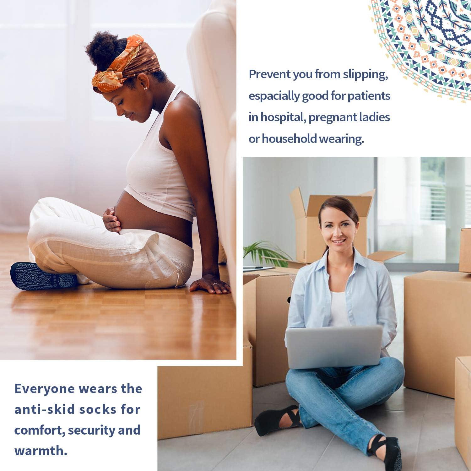 Calcetines de Yoga Ozaiic Antideslizantes 3 Pares Mujeres