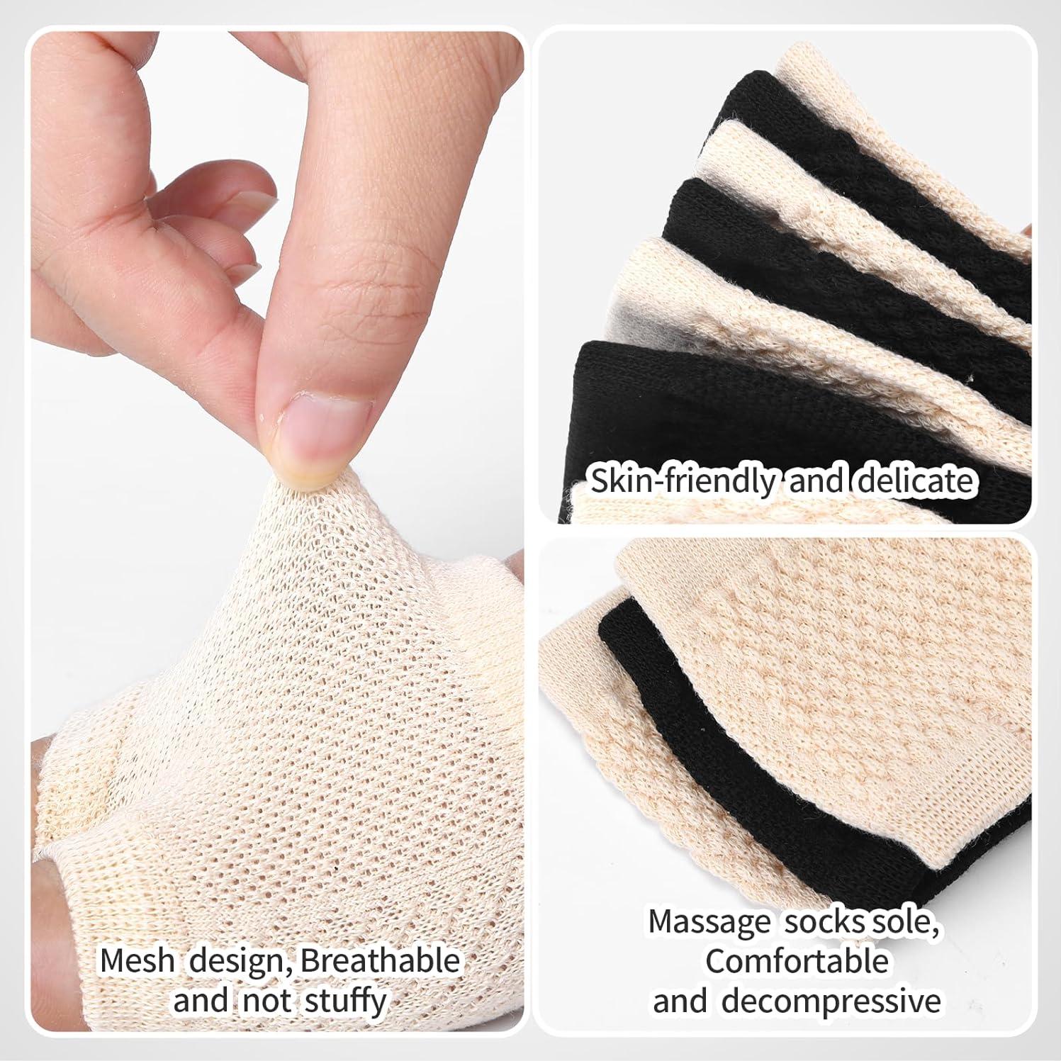 Medias Abiertas de Algodón para Mulas y Sandalias Mujeres 35-39