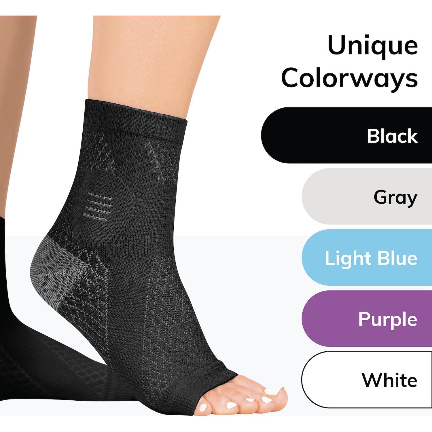 Calcetines de Compresión Neuropatía BraceAbility XL Negro