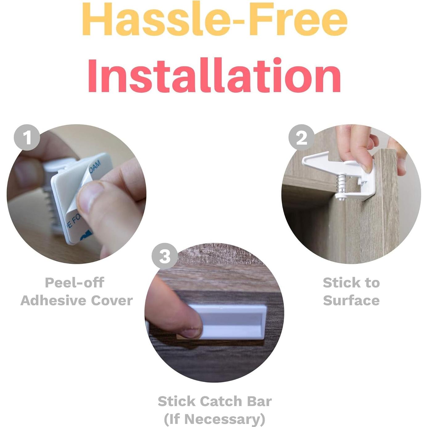 Cerraduras de Gabinete Inaya para Niños - 8 Paquete