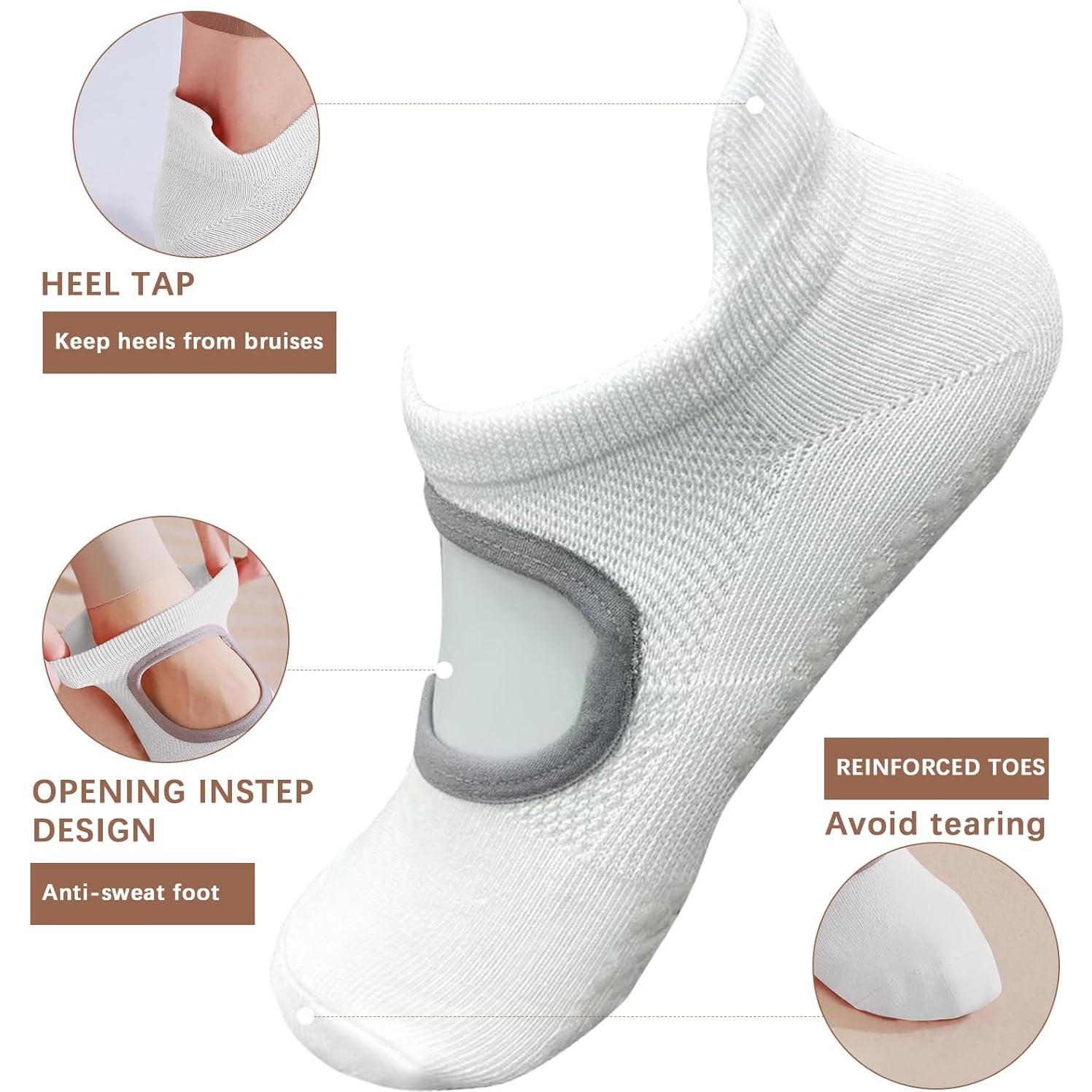 Calcetines de Yoga WAJIAFAR Antideslizantes para Mujeres - Talla Única