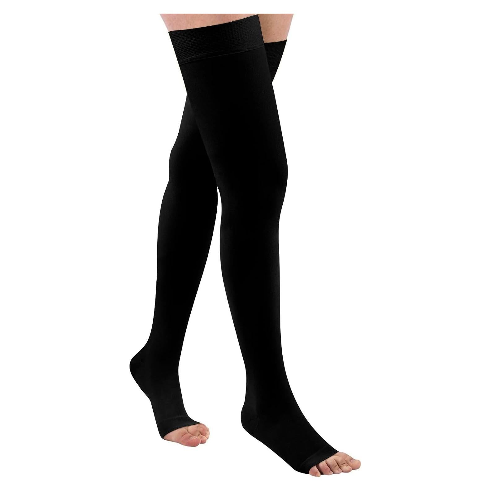 Medias de Compresión hasta el Muslo 20-32 mmHg Elloevn