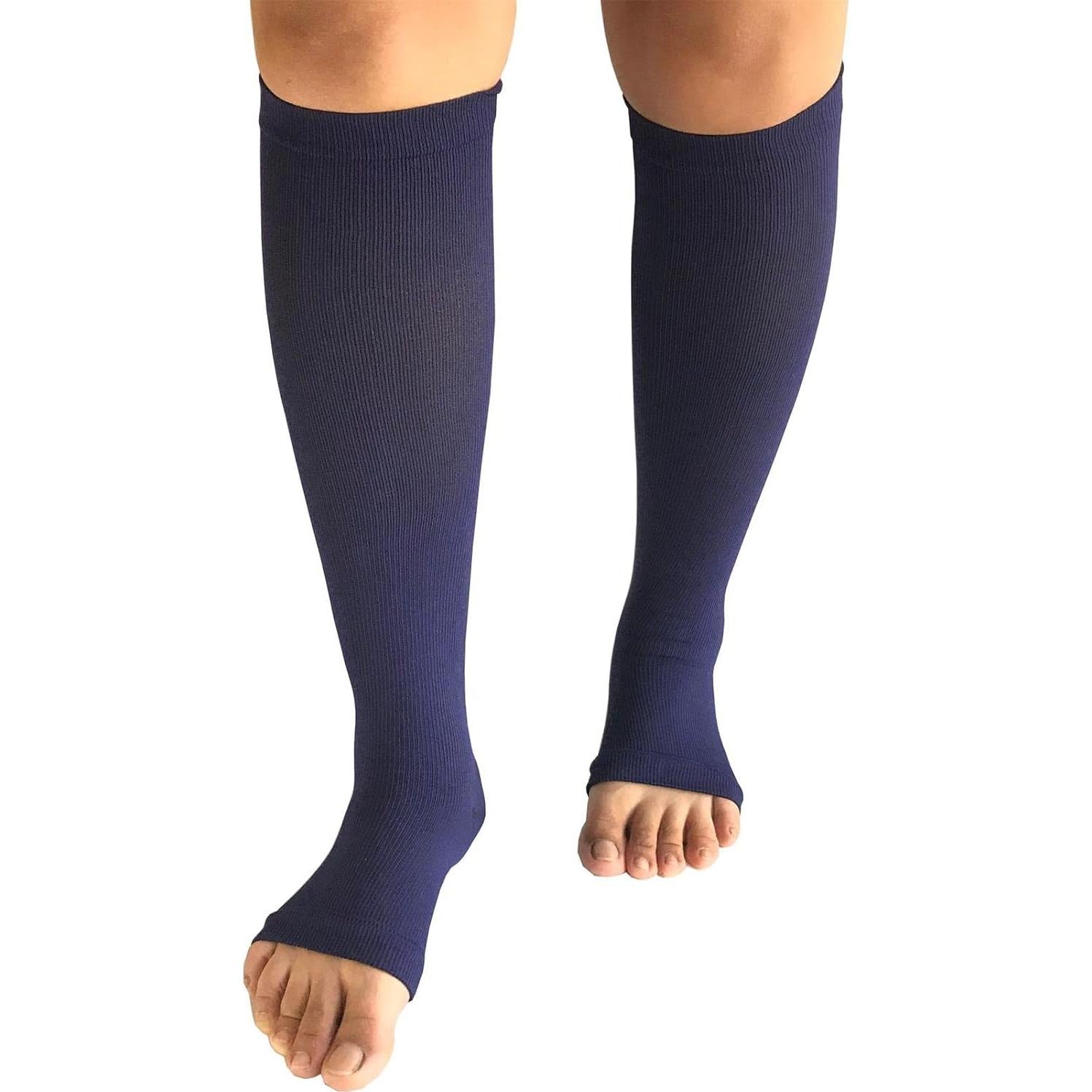 3 Pares Calcetines de Compresión Abiertos de Dedos SHUTELI L/XL