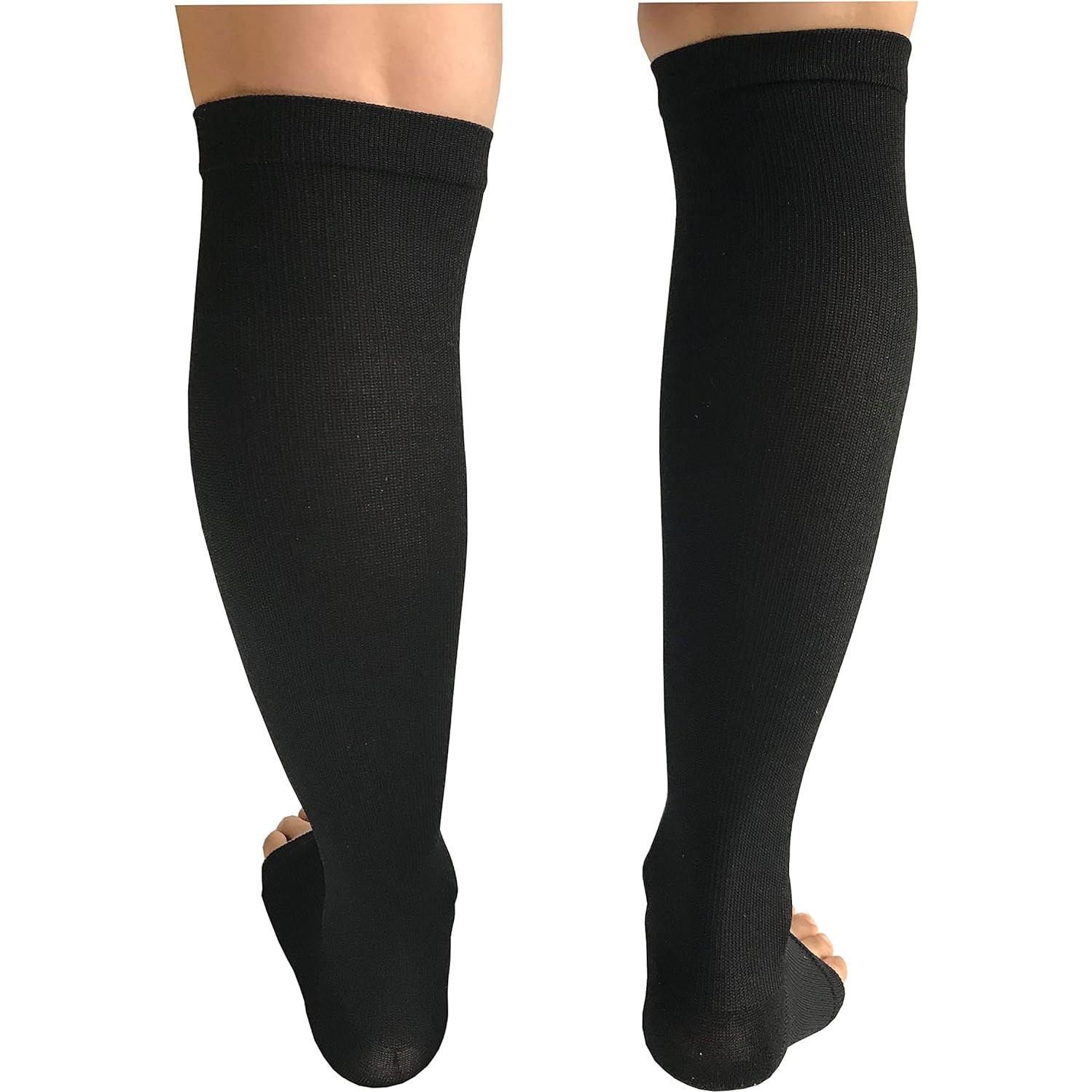 3 Pares Calcetines de Compresión Abiertos de Dedos SHUTELI L/XL