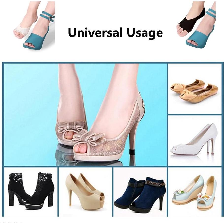 Calcetines Abiertos Antideslizantes Angzhili para Mujeres - 2 Pares