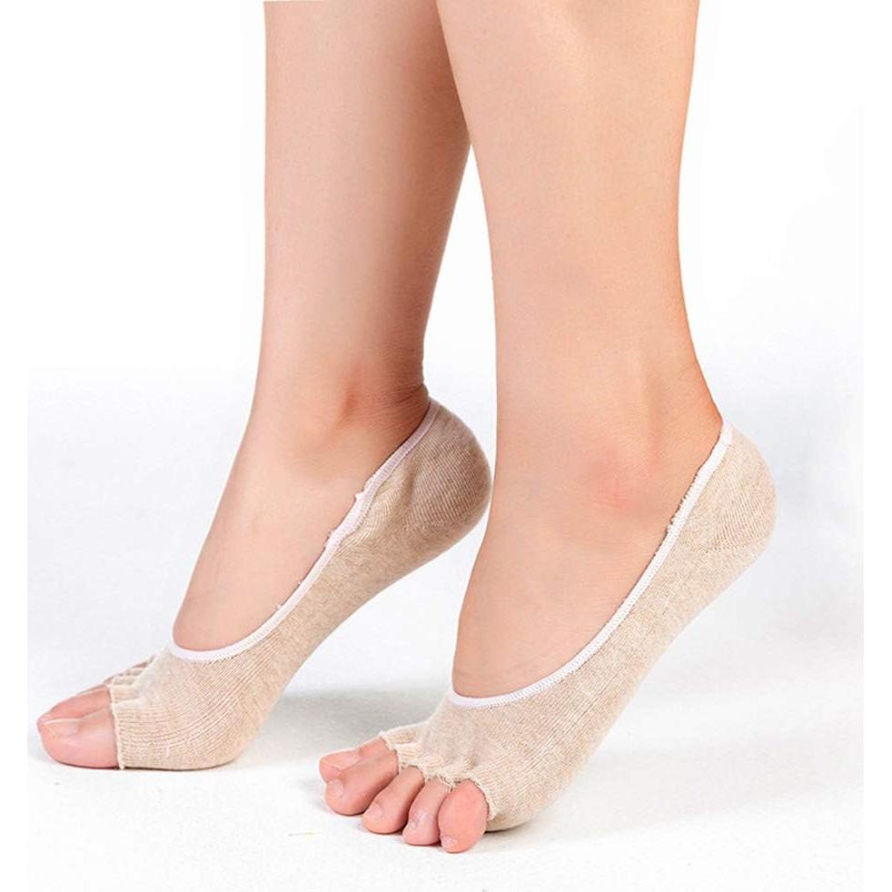 Calcetines Abiertos Antideslizantes Angzhili para Mujeres - 2 Pares
