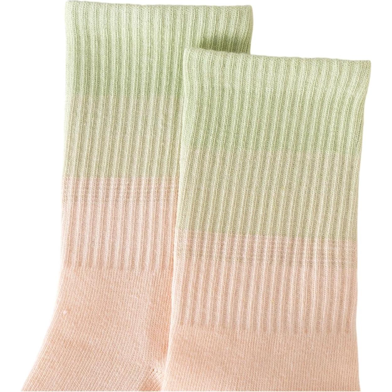 Calcetines antideslizantes para pilates mujer - Talla única - Amarillo/Naranja