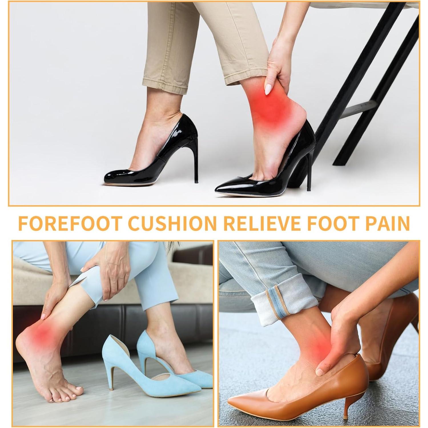 Medias Cortas Abiertas para Mujeres - 2 Pares Antideslizantes