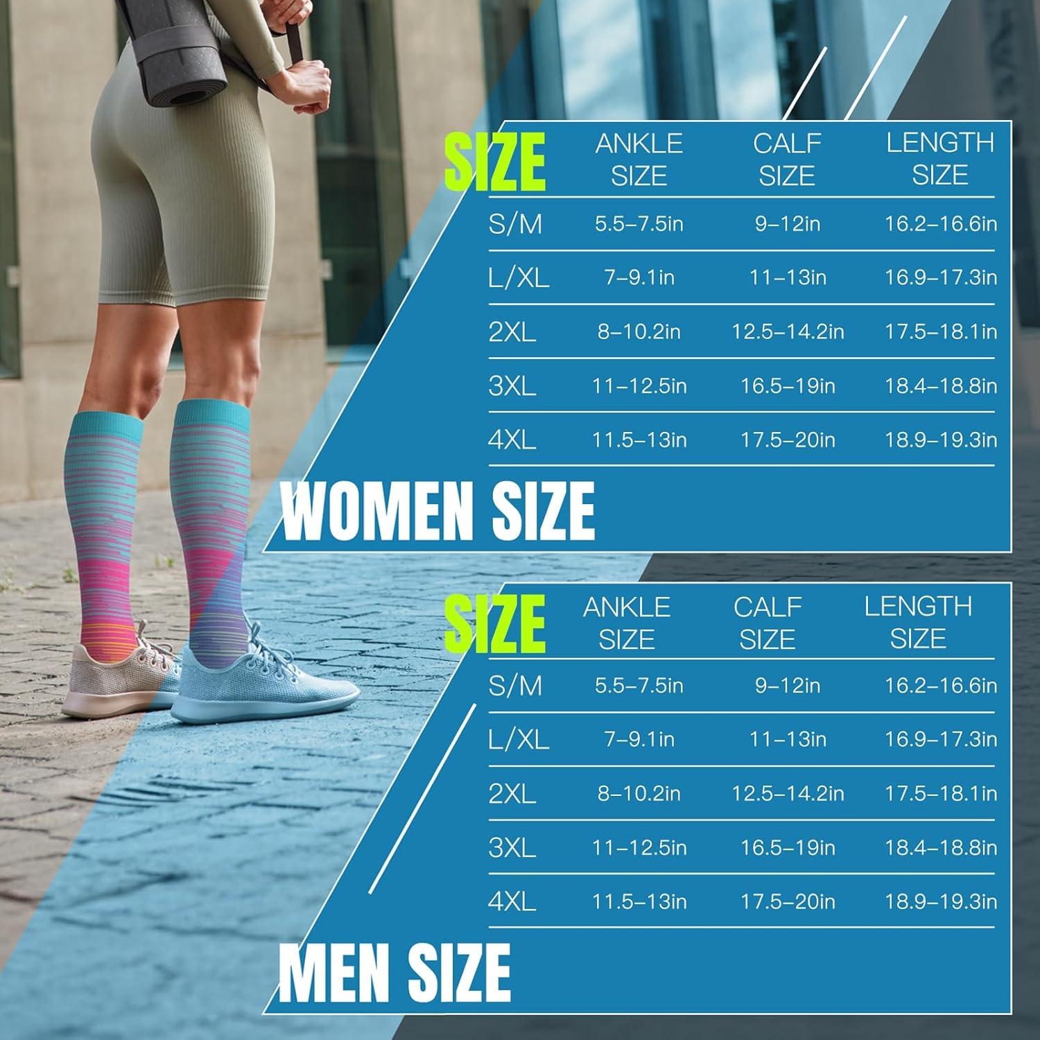 Calcetines de Compresión Punta Abierta Unisex 20-30 mmHg - 3 Pares