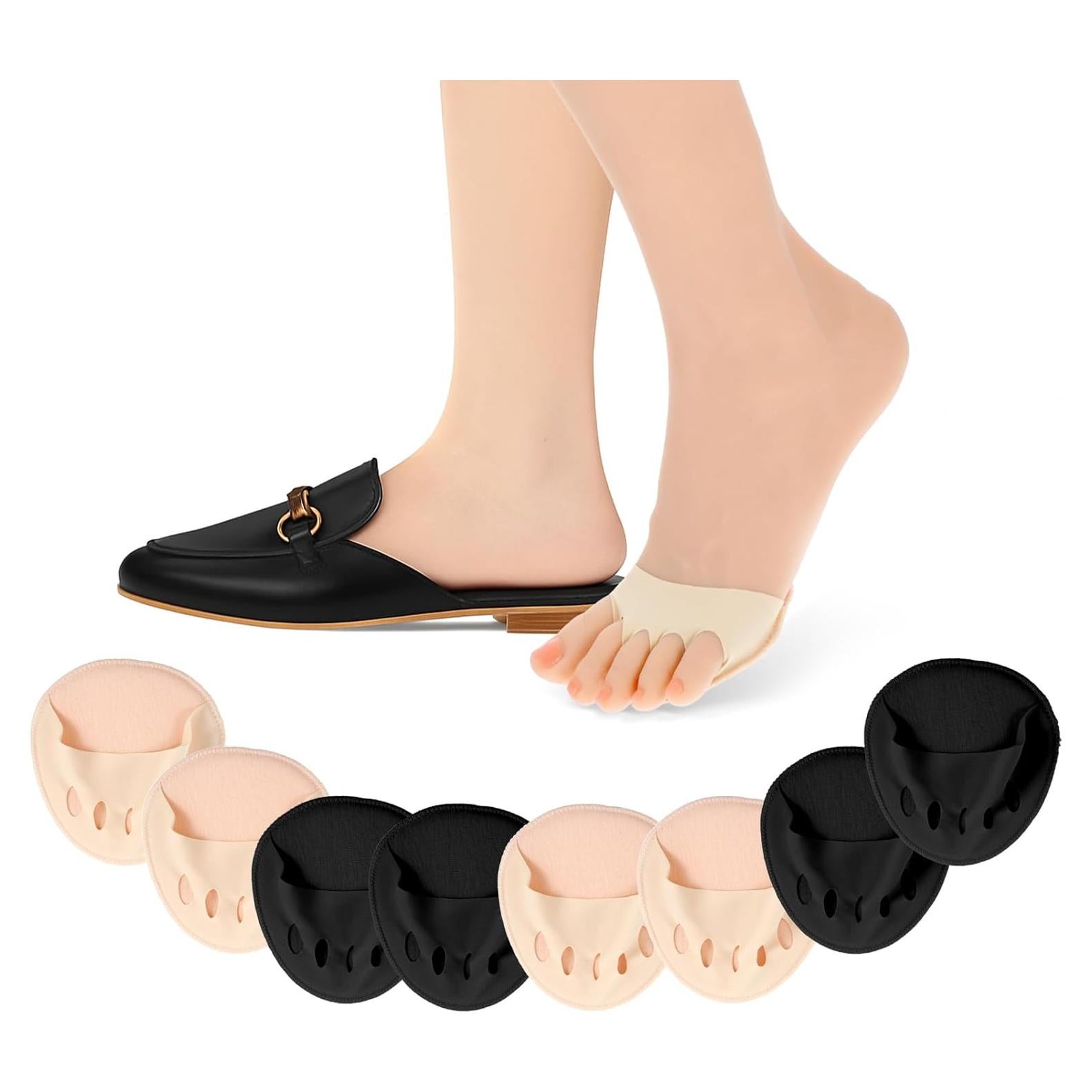 4 Pares Almohadillas Cushion para Planta del Pie Mujeres