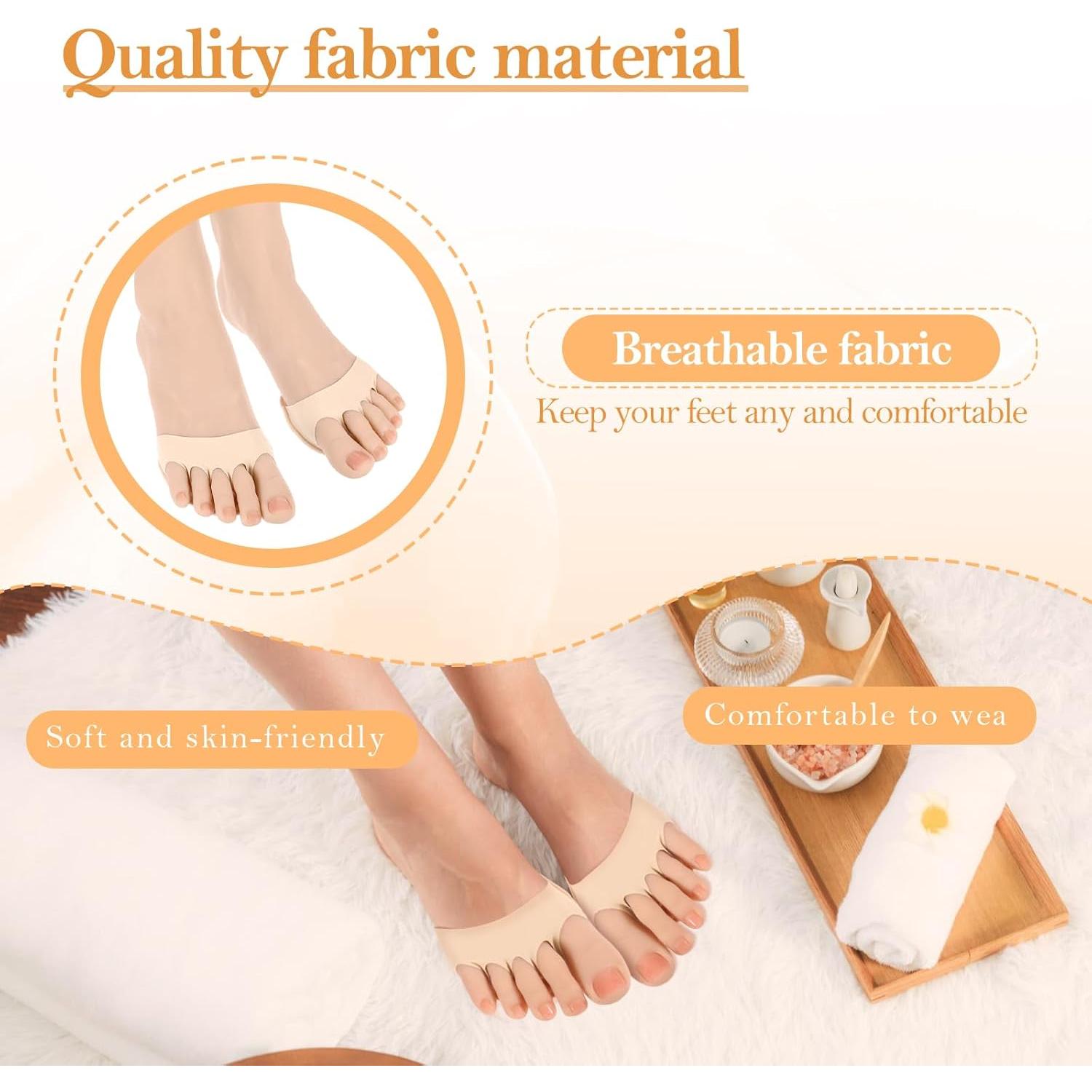 4 Pares Almohadillas Cushion para Planta del Pie Mujeres