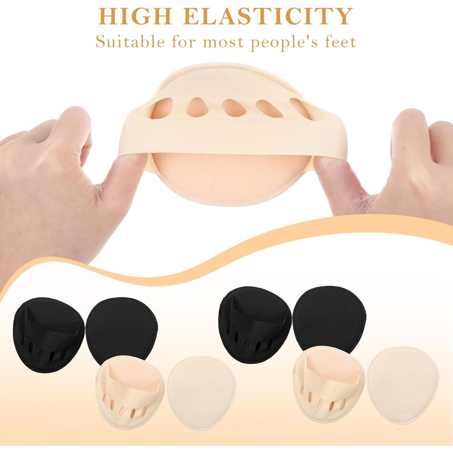 4 Pares Almohadillas Cushion para Planta del Pie Mujeres