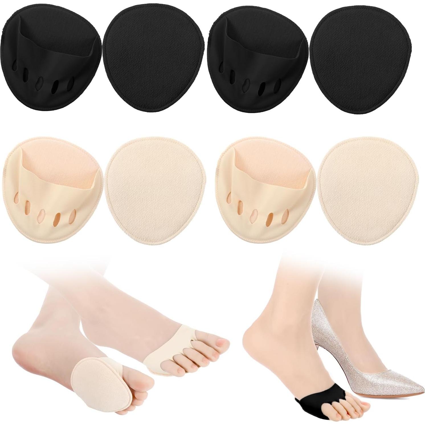 4 Pares Almohadillas Cushion para Planta del Pie Mujeres