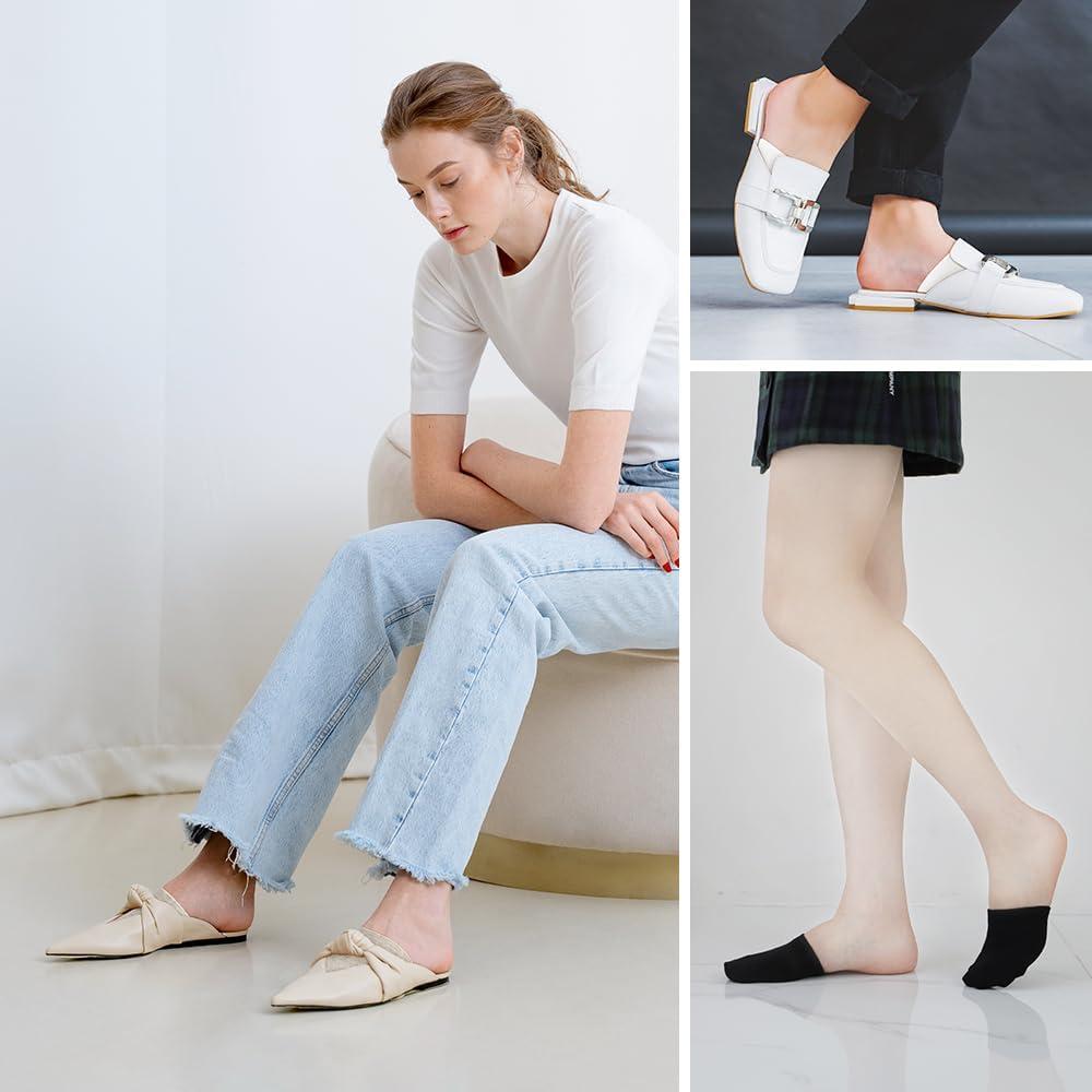 5 Pares de Calcetines Mule Algodón Premium Mujeres Talla Única