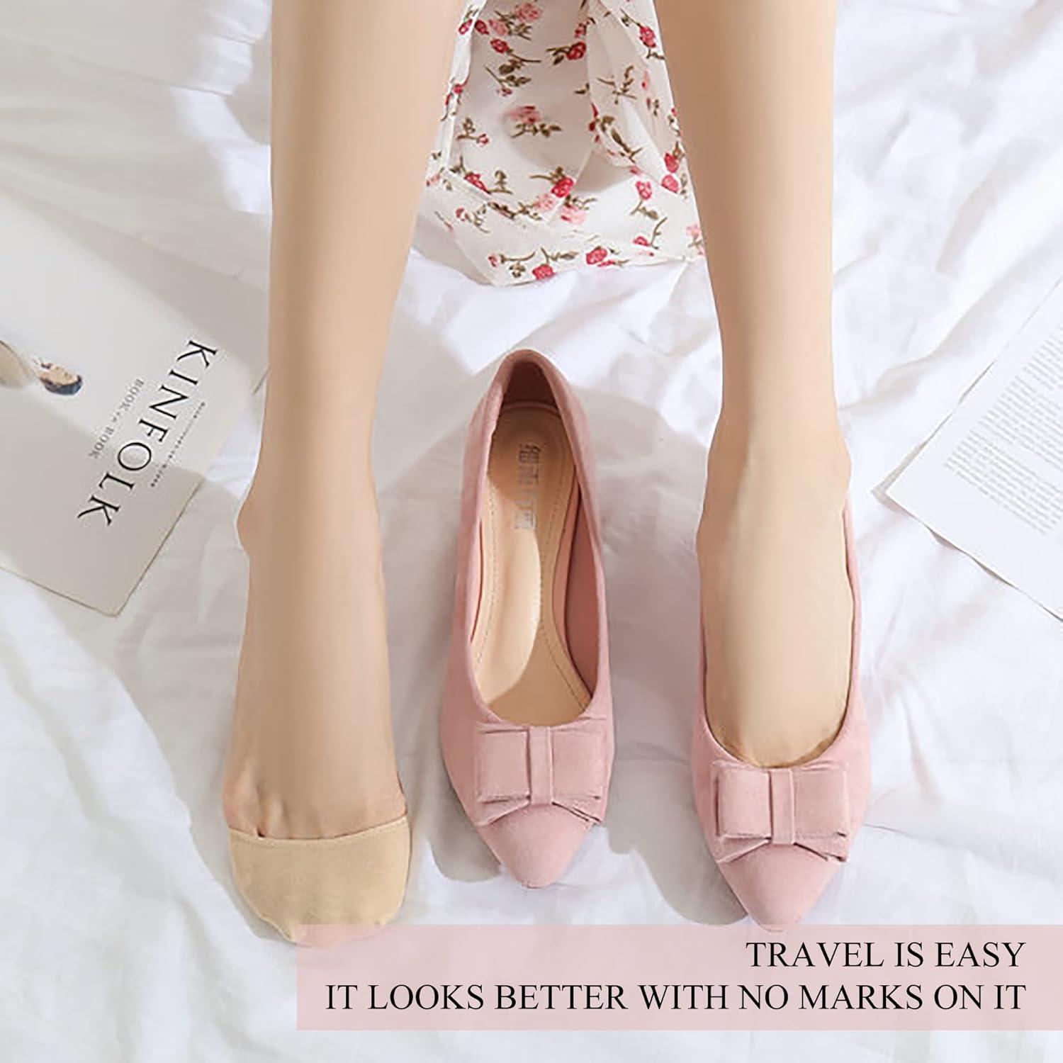 Calcetines cortos antideslizantes SooGree - 3 pares beige