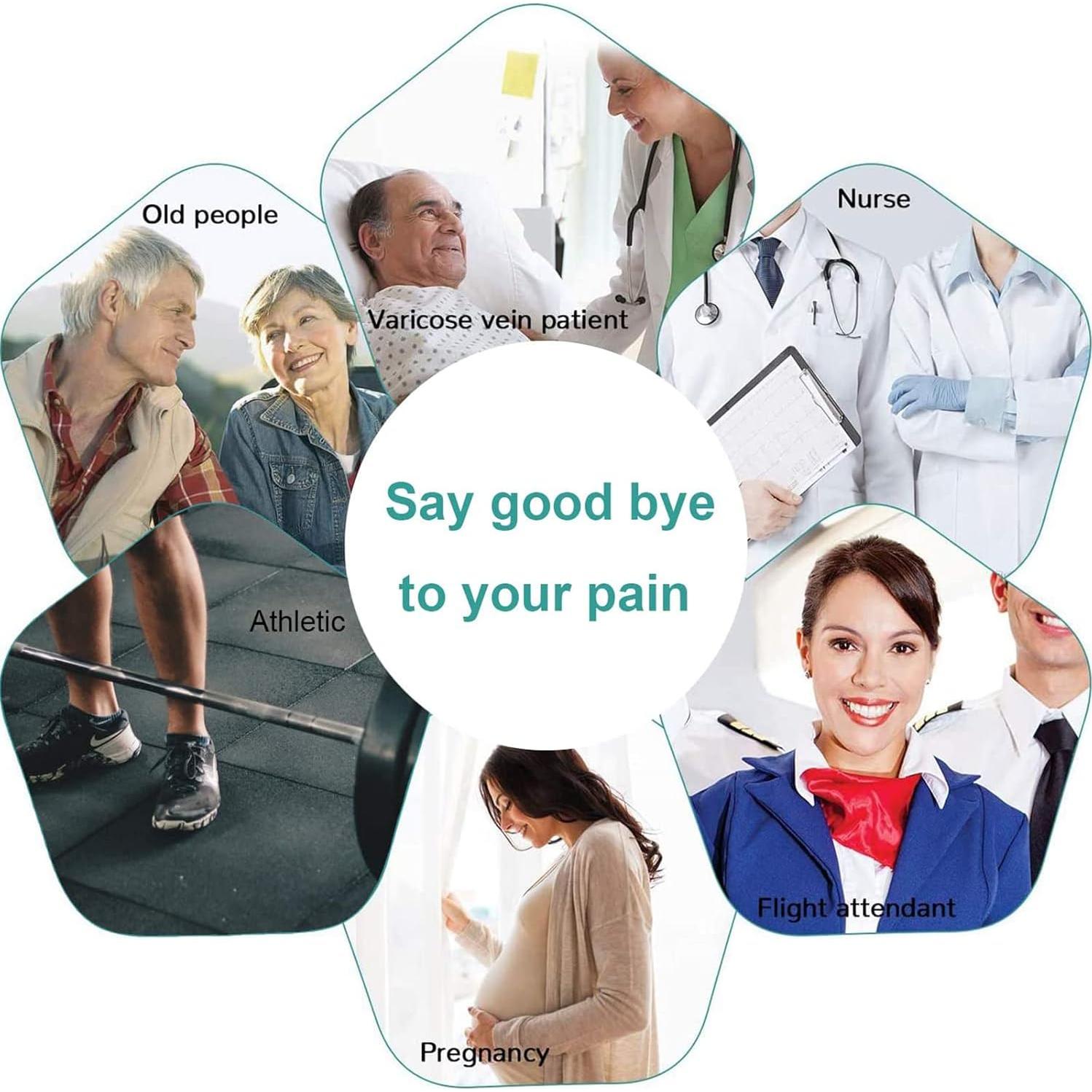 Calcetines de Compresión Abiertos Athbavib 3 Pares Unisex