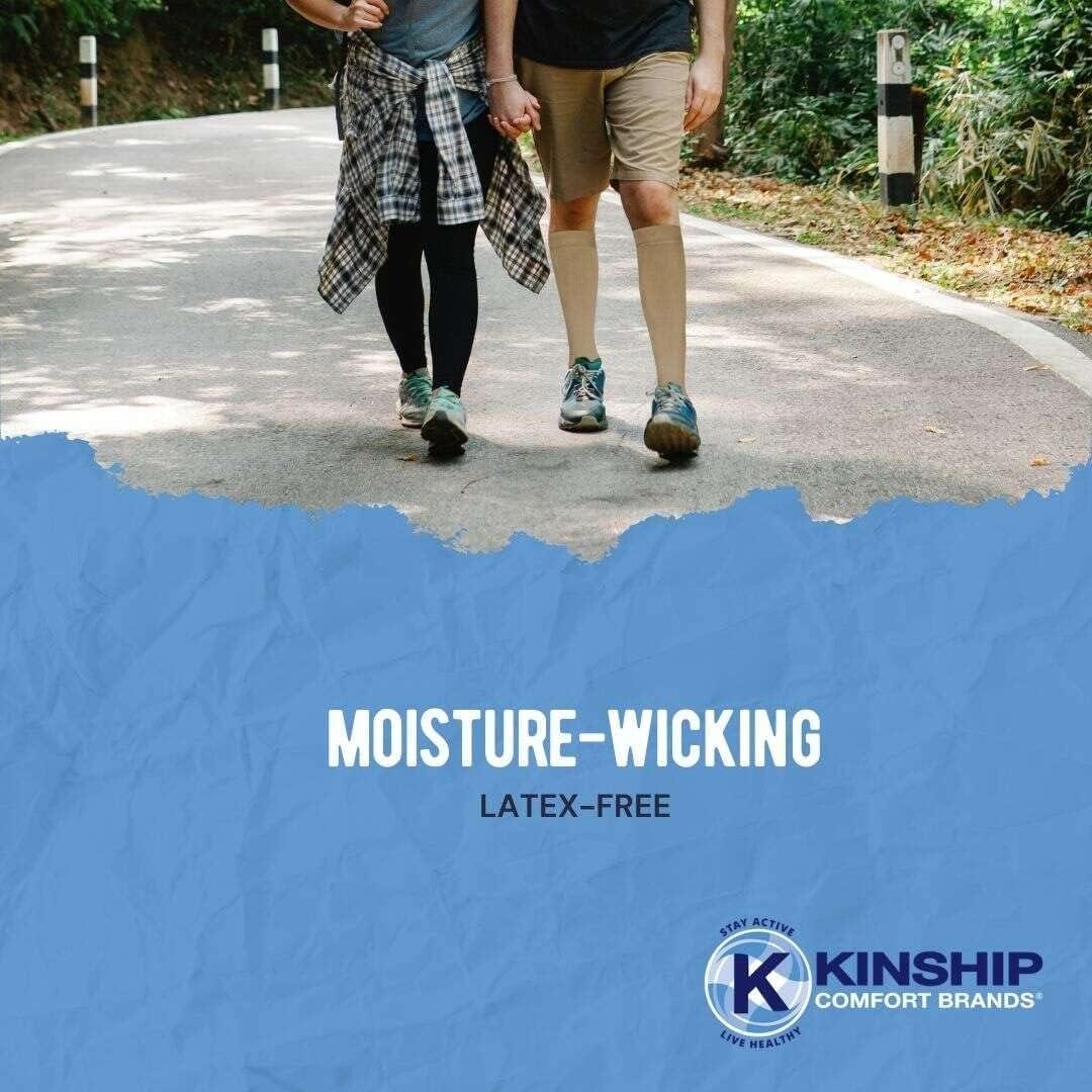 Mangas Protectores Kinship Comfort para Piernas - Beige - 1 Par