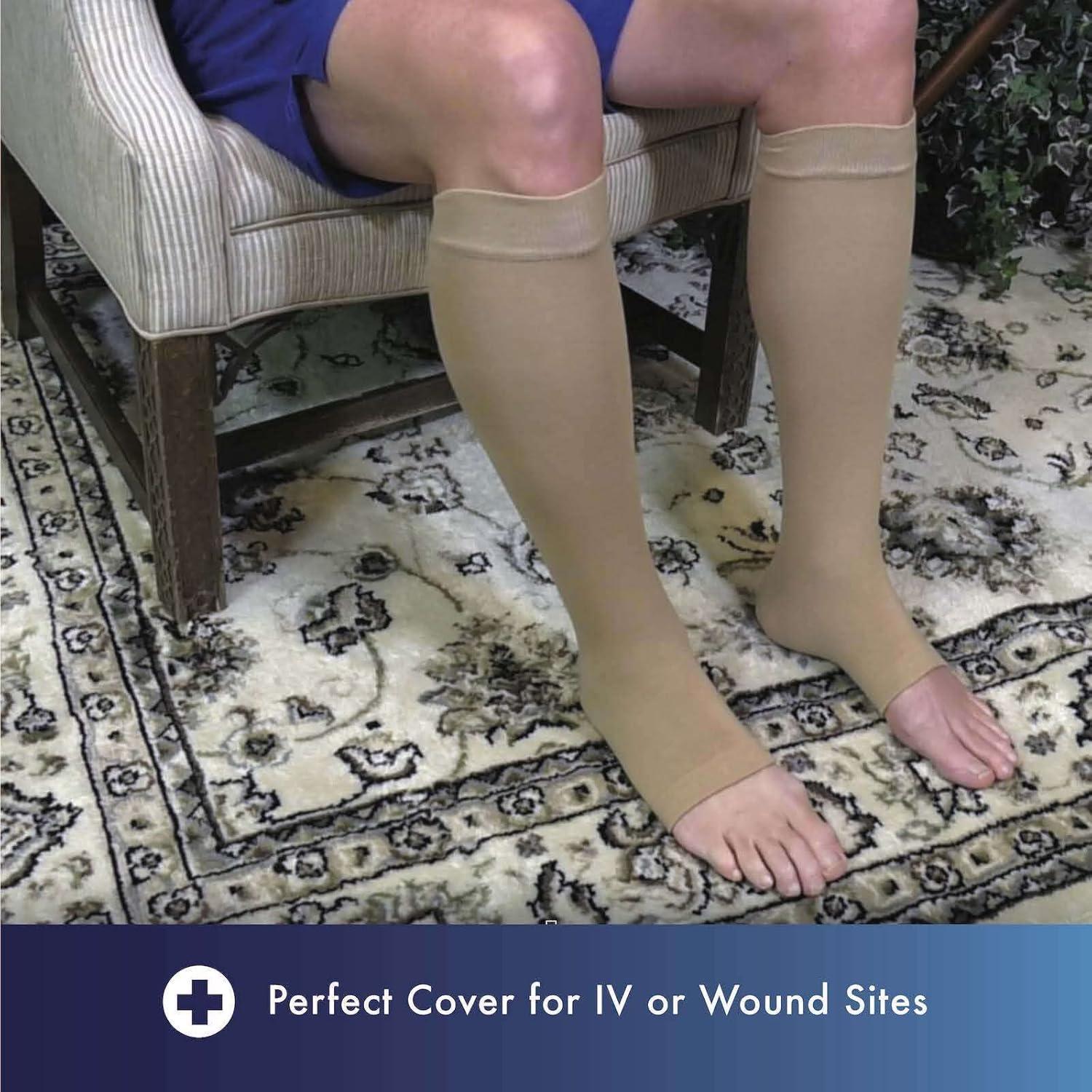 Mangas Protectores Kinship Comfort para Piernas - Beige - 1 Par