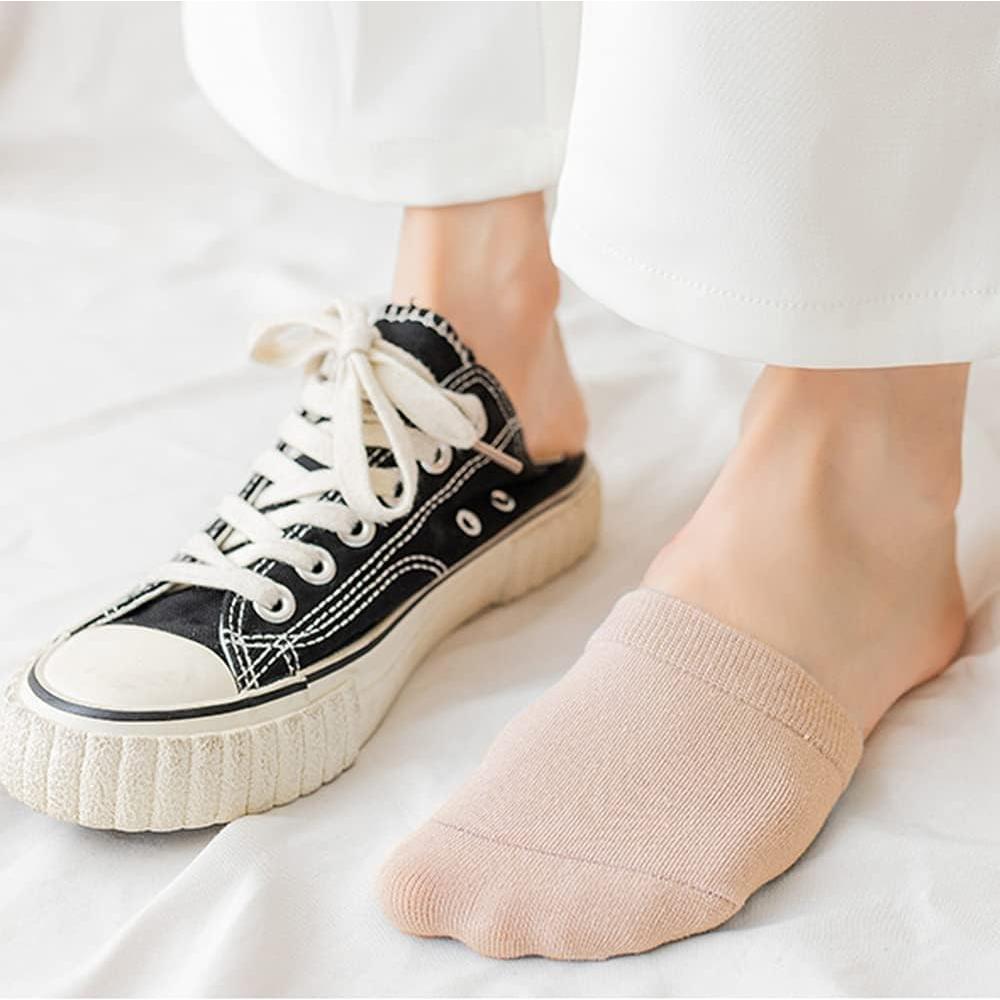 8 Pares Medias Invisibles Antideslizantes Jinny's Shoppe Mujeres