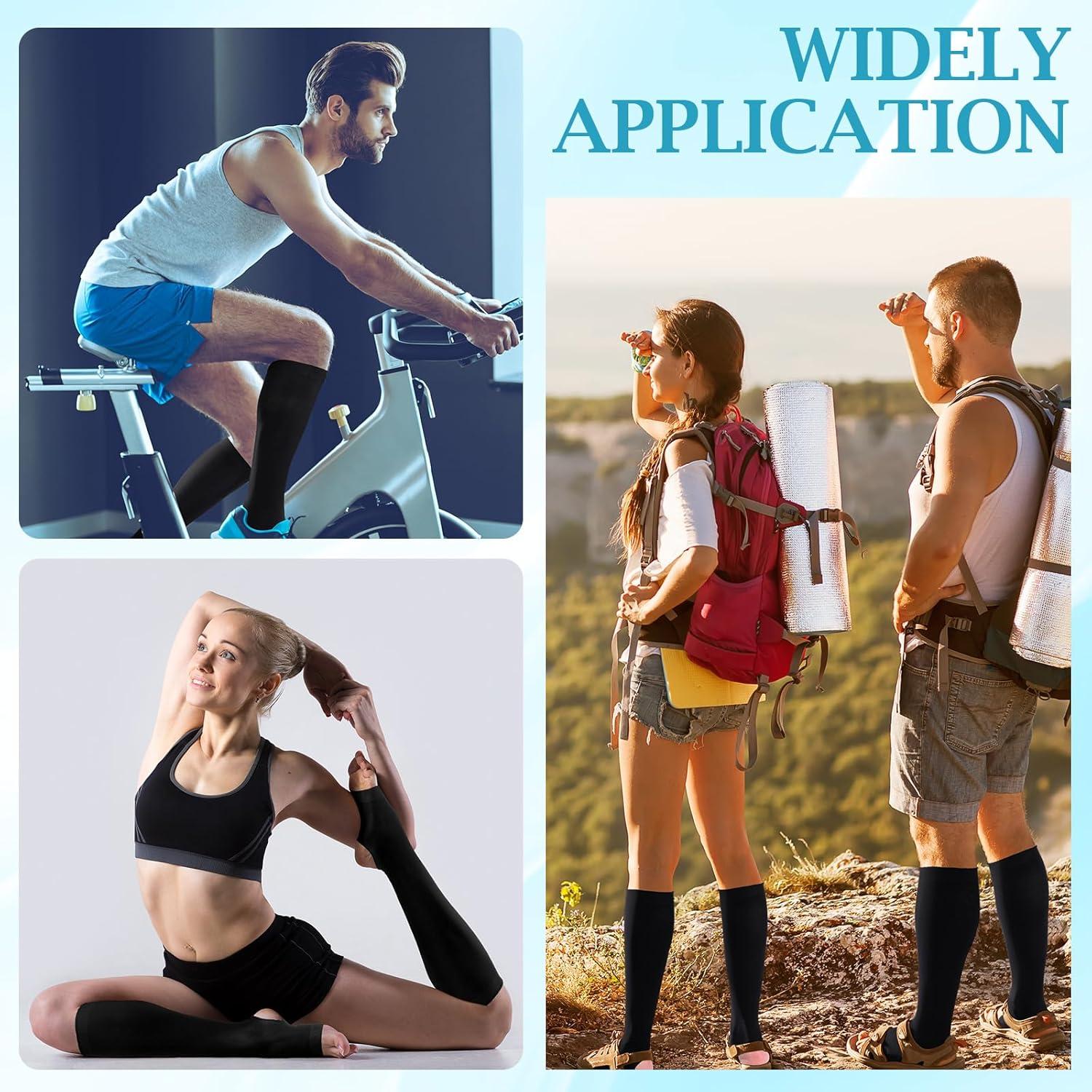 Medias de Compresión Abiertas en Punta y Talón ShinyMatch L/XL