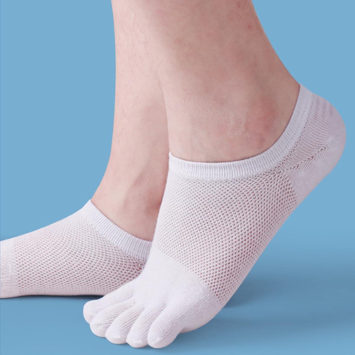 Calcetines de Dedos No Mostrar Meaiguo 4 Pares para Hombres