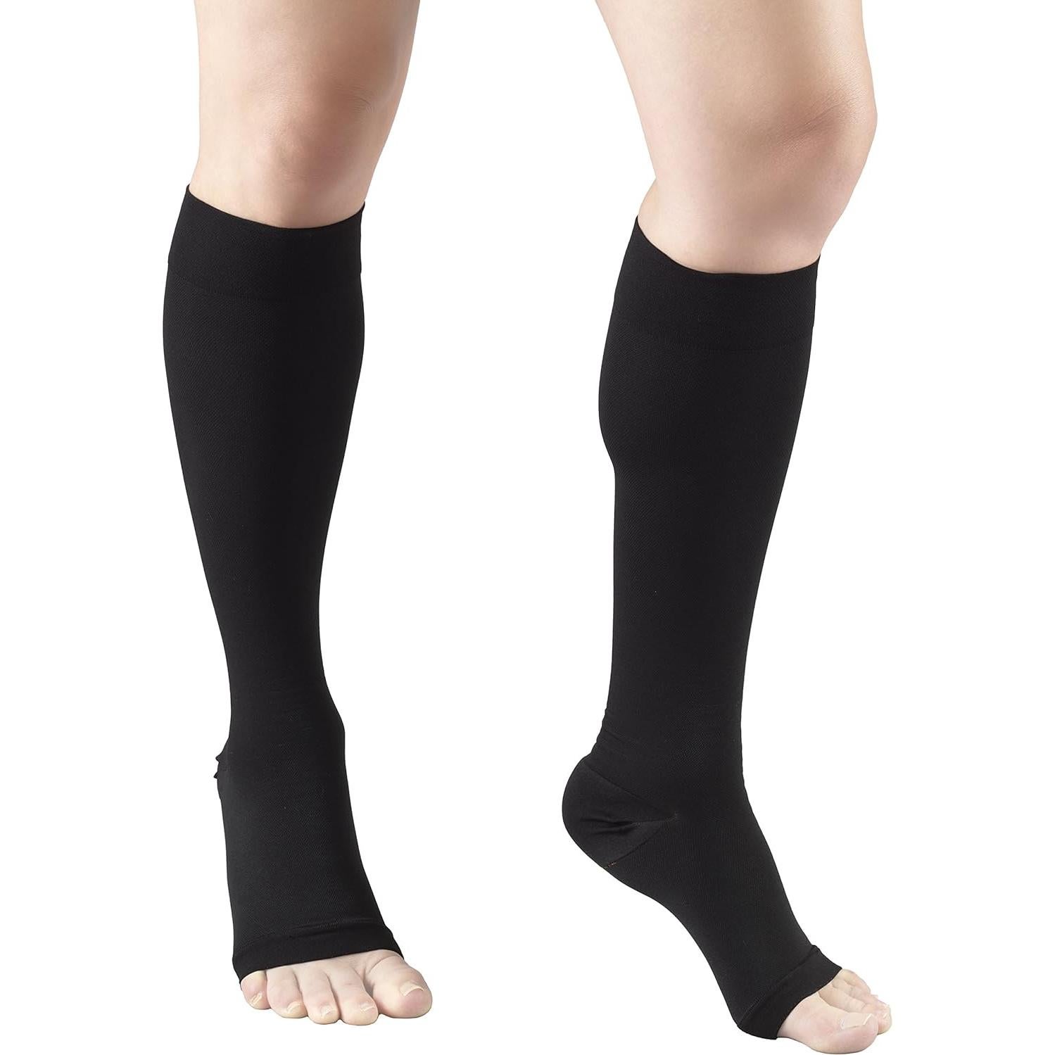 Medias de Compresión Truform 0845 Unisex 30-40 mmHg Negro Mediano