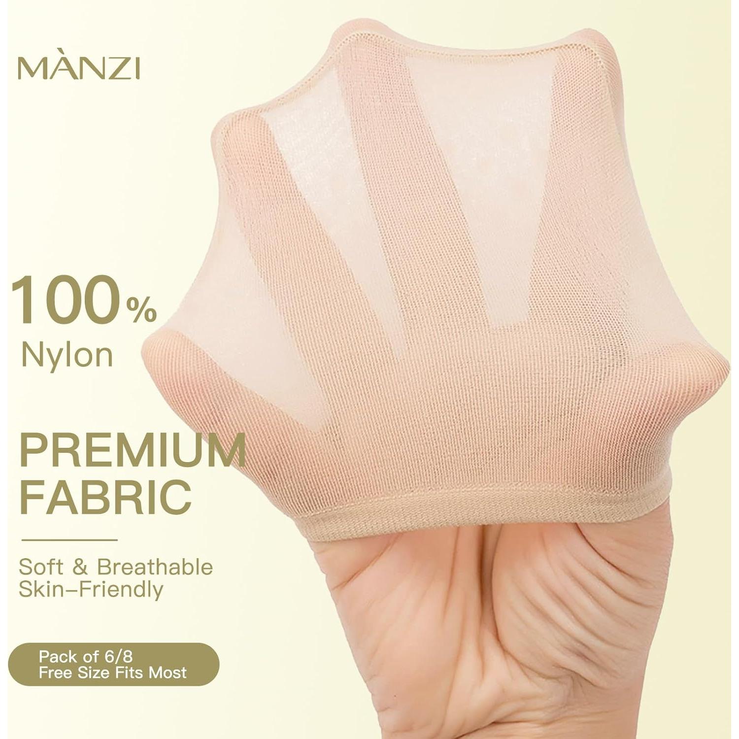 Calcetines Sin Costura para Mujeres MANZI - 6 Pares Nude