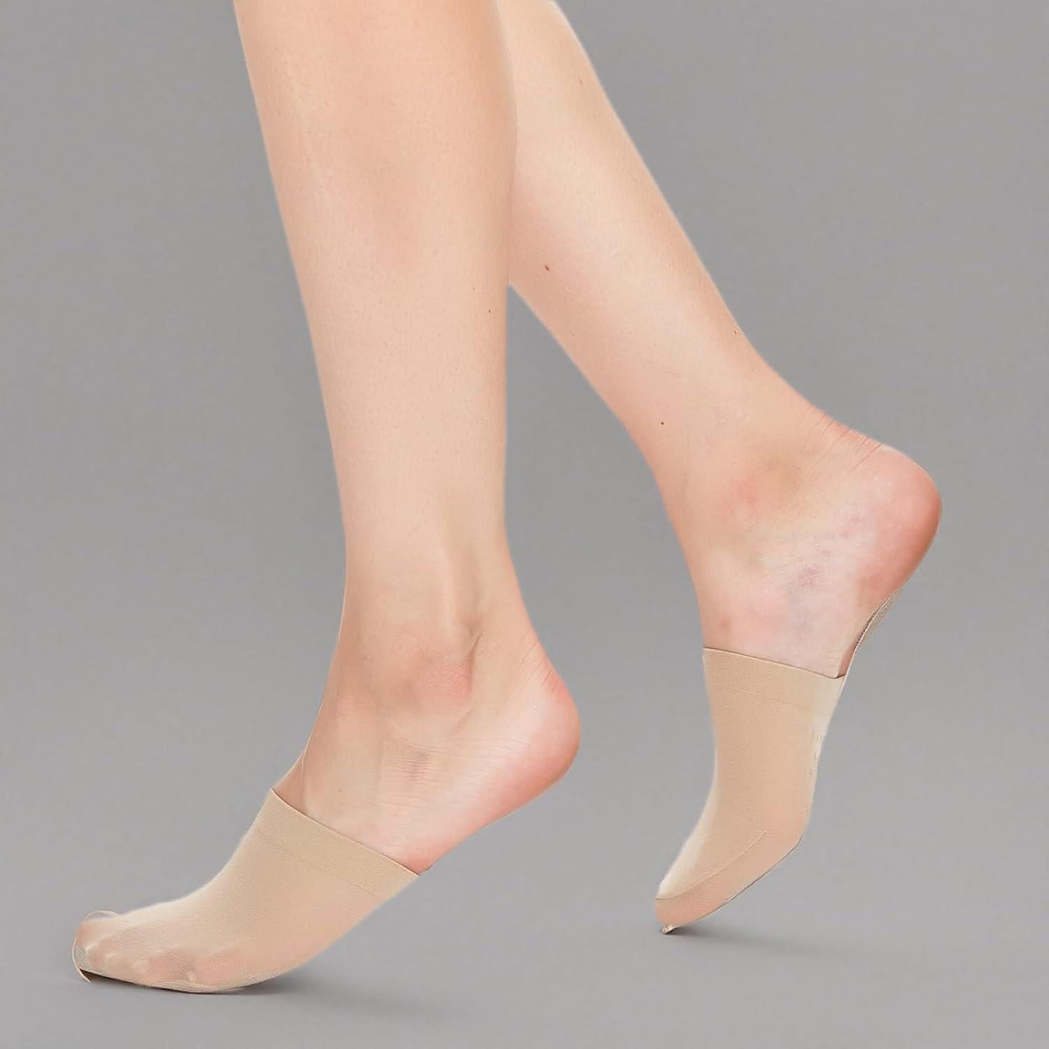 Calcetines Sin Costura para Mujeres MANZI - 6 Pares Nude