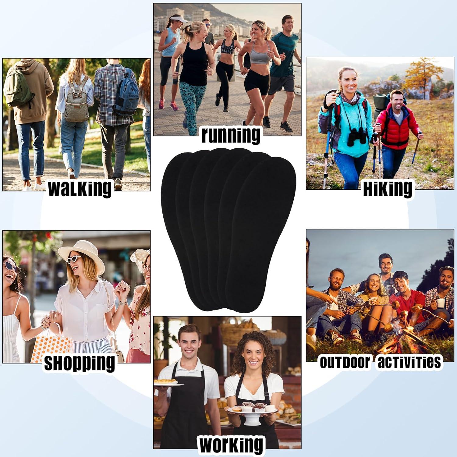 3 Pares de Plantillas Antideslizantes Lavables para Zapatos