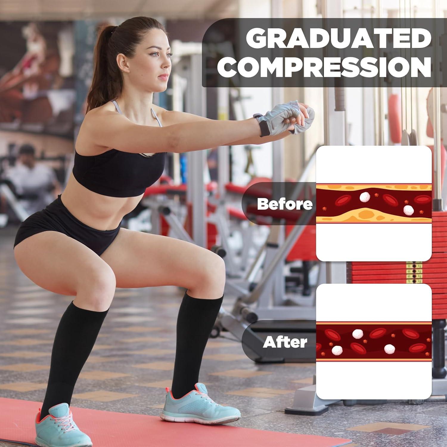 Calcetines de Compresión Abeillo para Mujeres 15-25mmHg