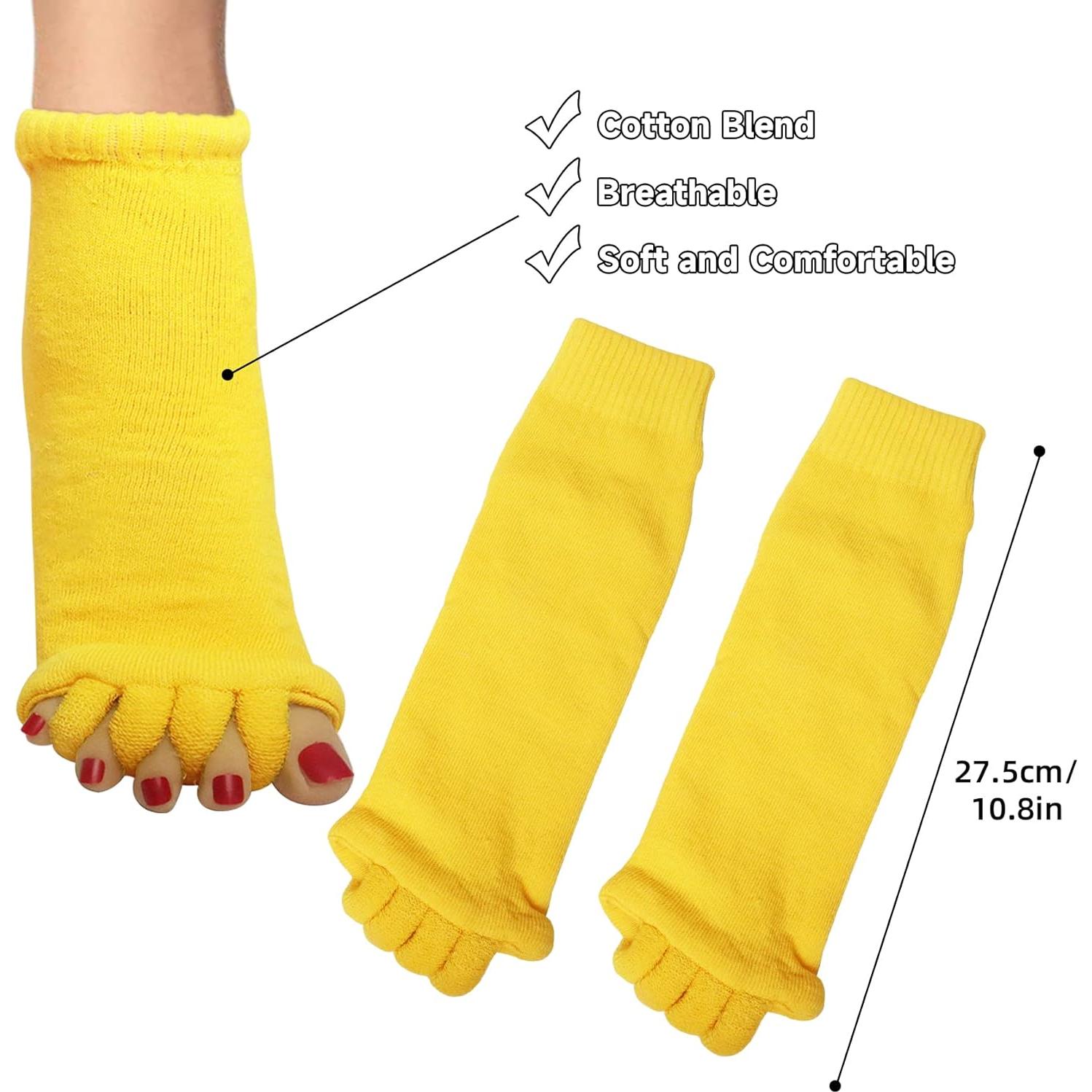 Calcetines Separadores de Dedos para Mujeres Klmnop - 1 Par