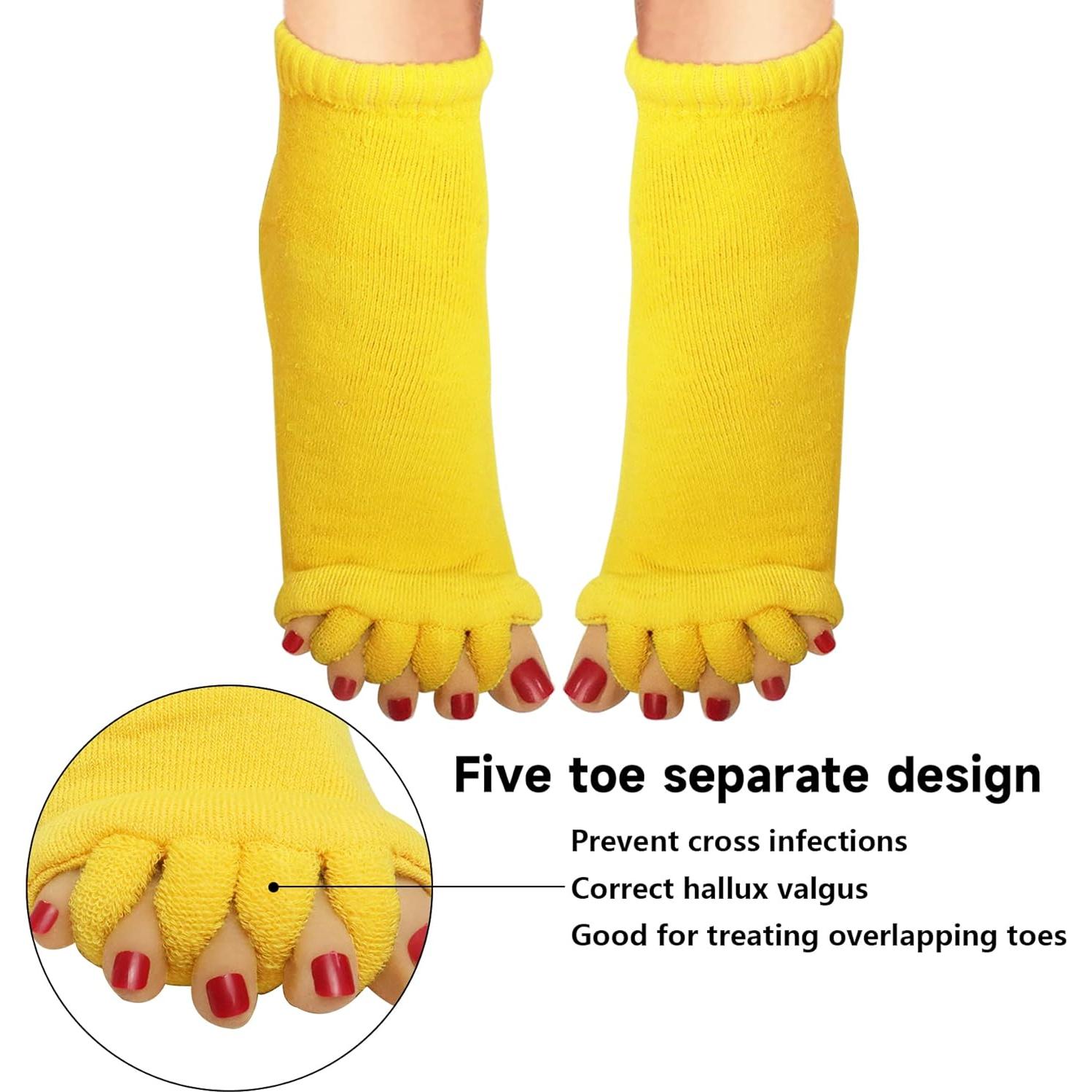 Calcetines Separadores de Dedos para Mujeres Klmnop - 1 Par